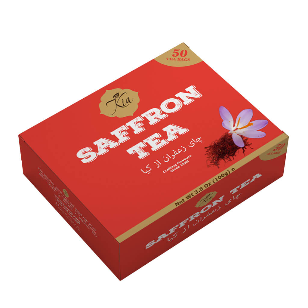 KIA SAFFRON TEA BAGS 20 CT / 50 CT / 100 CT Kia Authentic Ethnic Teas
